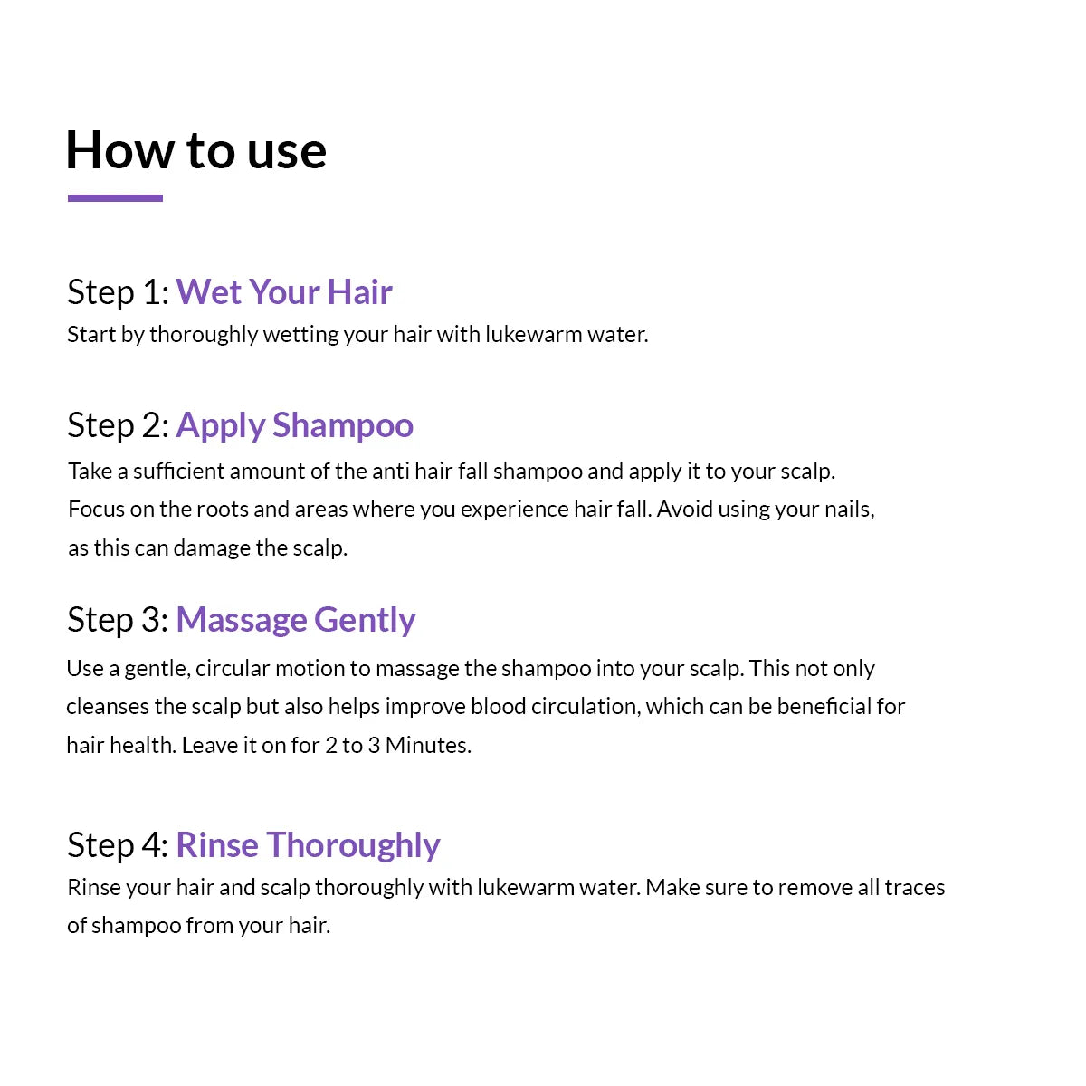 Anti Hair fall Shampoo with Keratin and Niacinamide | 100ml