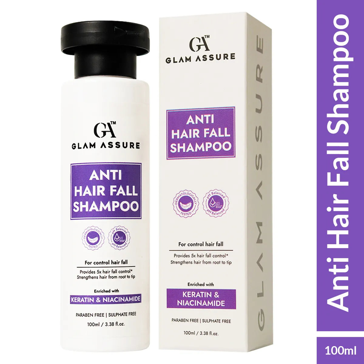 Anti Hair fall Shampoo with Keratin and Niacinamide | 100ml