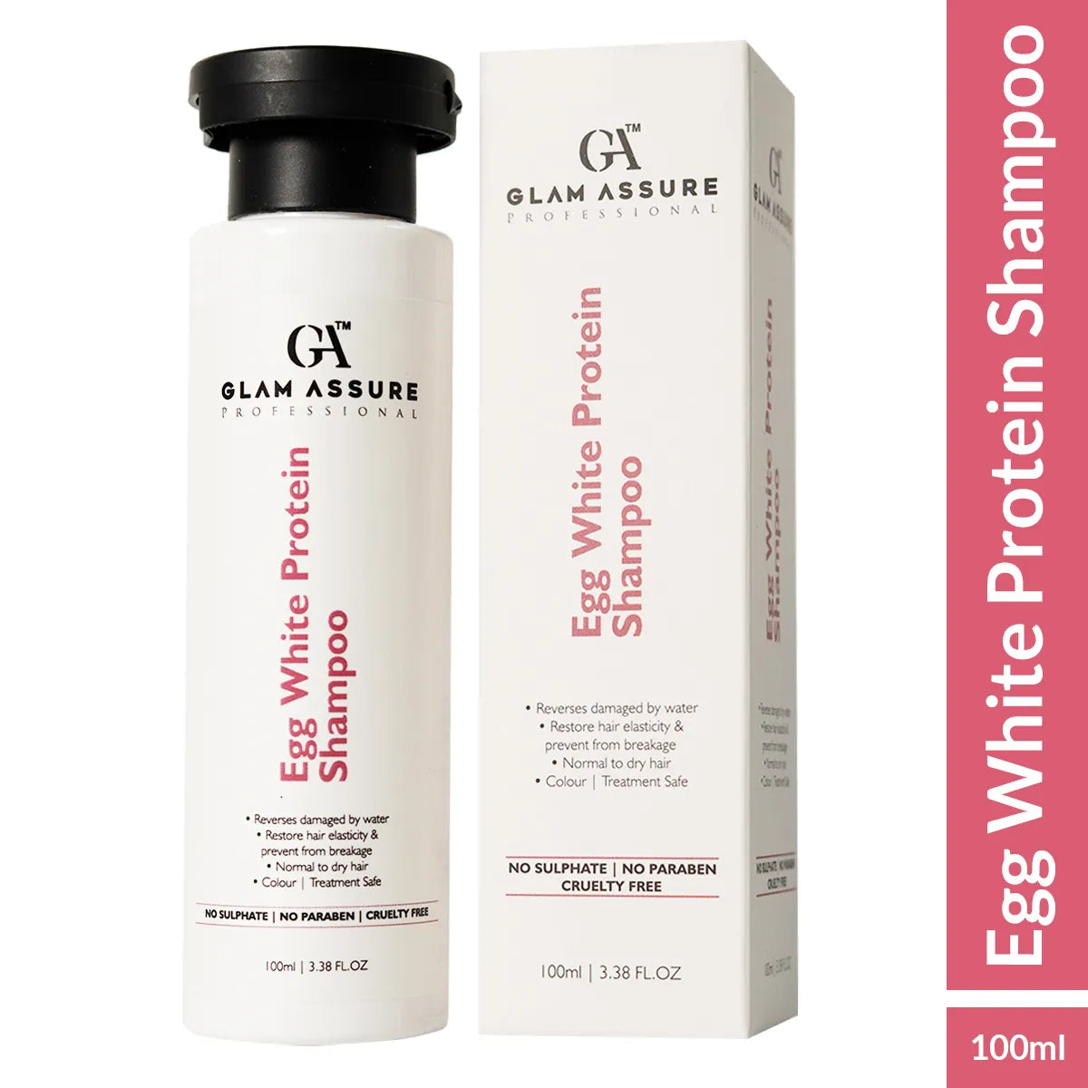 Egg White Protein Shampoo | For Hairfall, Damaged & Chemically Treated hair | 100ml